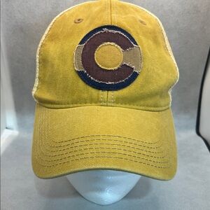 Colorado Flag inspired Yellow Cotton Baseball Cap Legacy brand